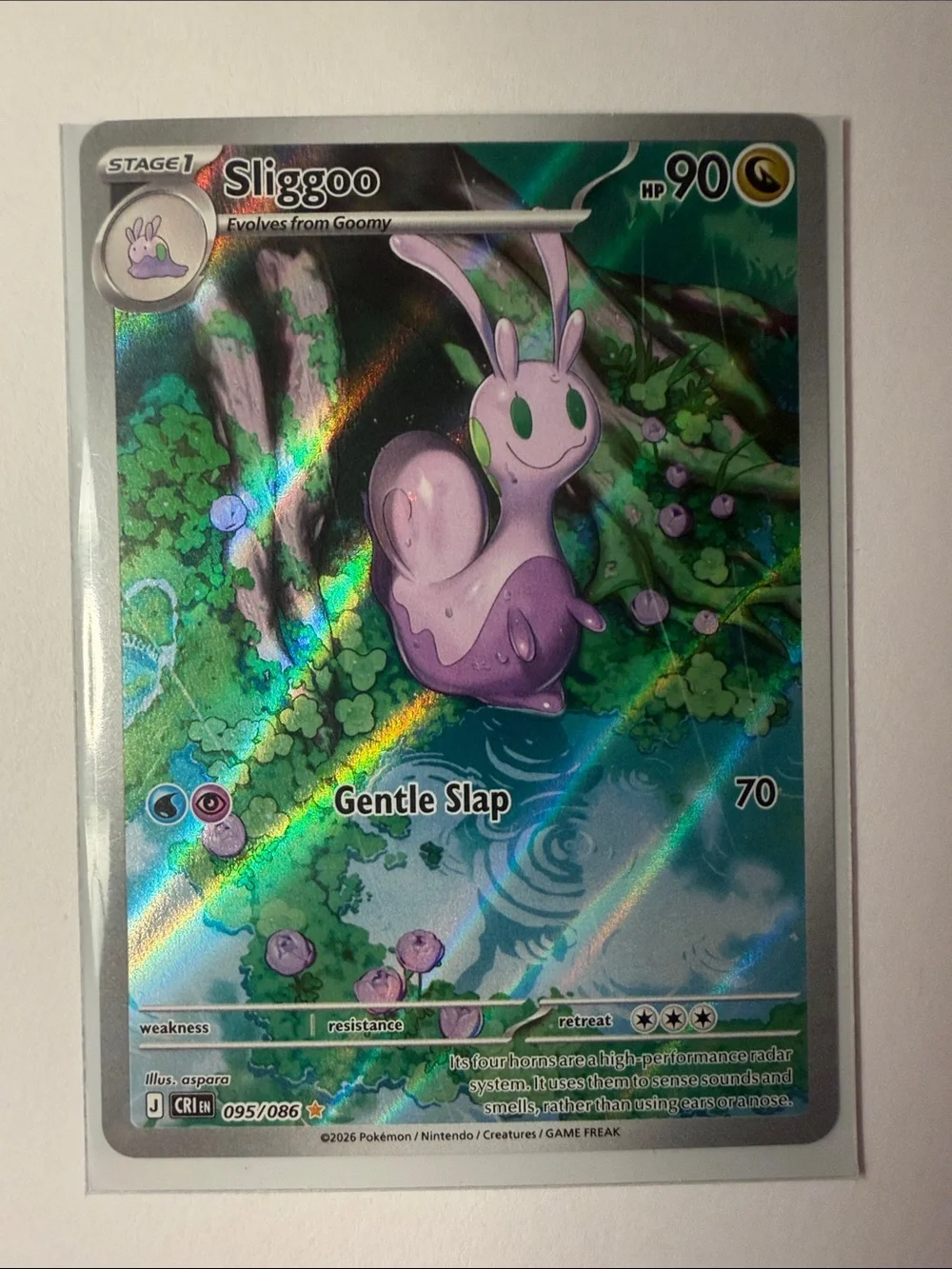 Pokémon TCG: Chaos Rising - SLIGGOO 095/086 NM - full art double rare